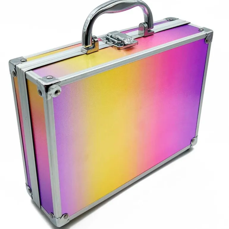 Estuche Maquillaje Rosa Glitter