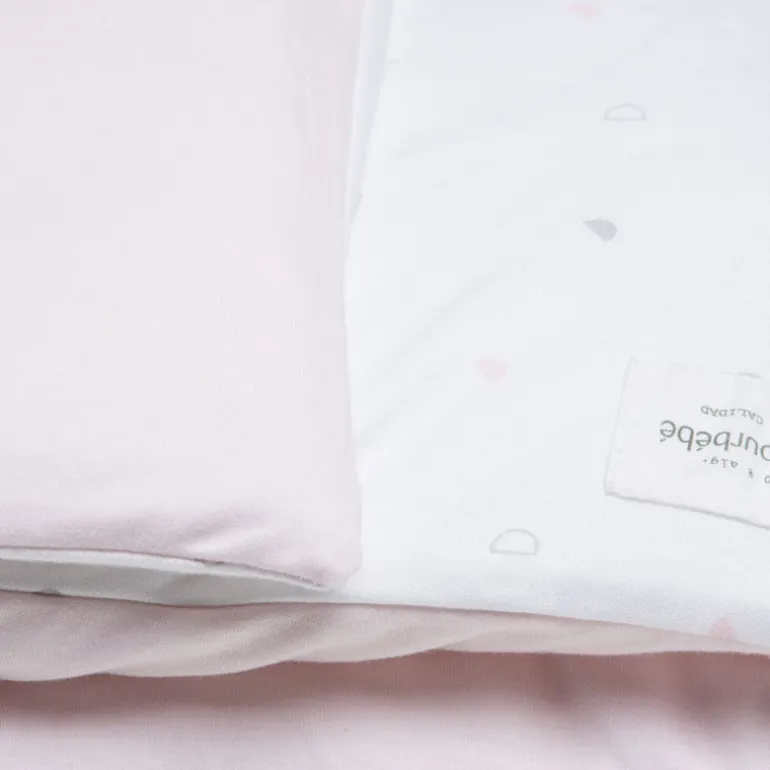 Funda nórdica + funda almohada 60/70 Panda Rosa