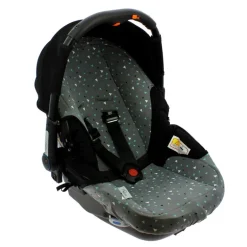 Funda Portabebé de punto algodón Gris/Azul