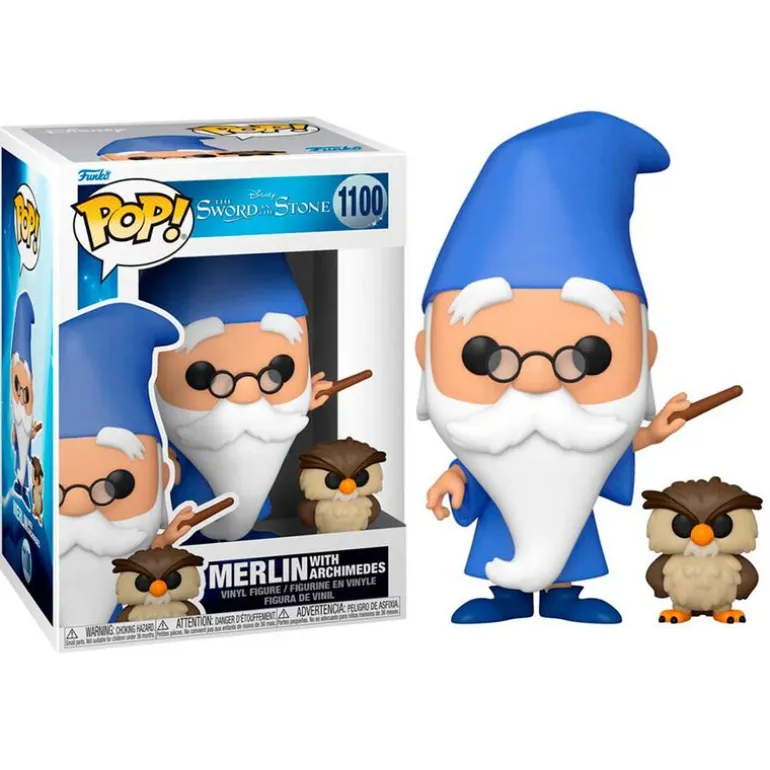 Funko POP! Merlín Encantador Merlín & Arquímedes