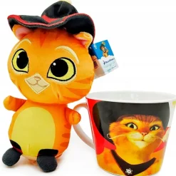 Gato con Botas Taza + Peluche