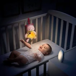 GoodNight Friend Oso Rosa Vigilabebé Audio