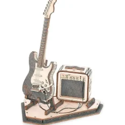 Guitarra Eléctrica con Amplificador Maqueta de Madera