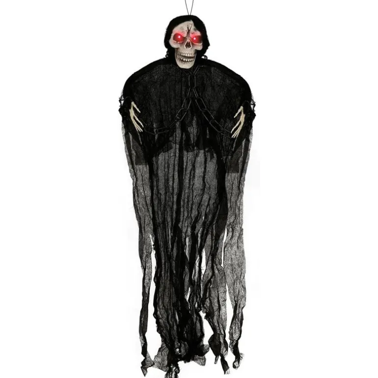 Halloween Colgante Esqueleto con Cadenas y Luz