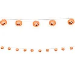 Halloween Guirnalda 12 Calabazas con Luz