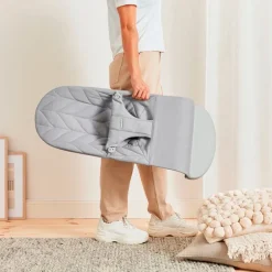 Hamaca Bebé Bliss Petalo Jersey Gris