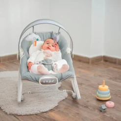 Hamaca Bebé hasta 18kg Multifunción Gris