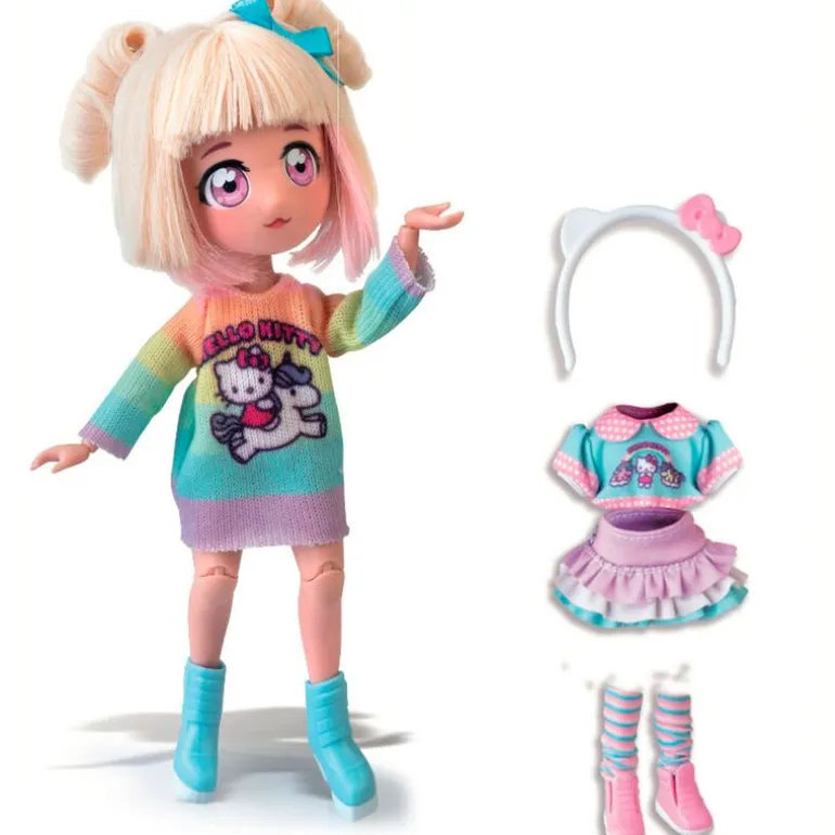 Hello Kitty Muñeca Manga Fashion Unicorns