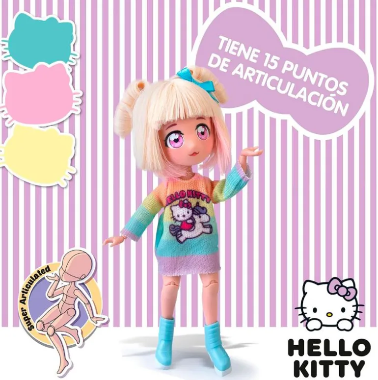 Hello Kitty Muñeca Manga Fashion Unicorns