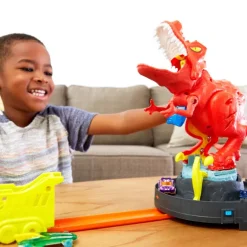 Hot Wheels City Alboroto del Dinosaurio T-Rex