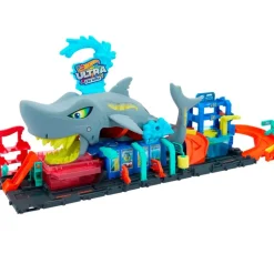 Hot Wheels City Ultra Shark Túnel Lavado Tiburón