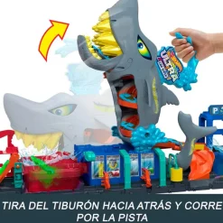 Hot Wheels City Ultra Shark Túnel Lavado Tiburón