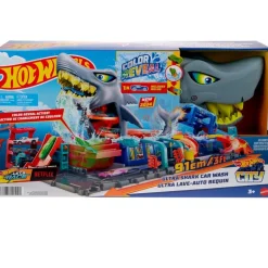 Hot Wheels City Ultra Shark Túnel Lavado Tiburón