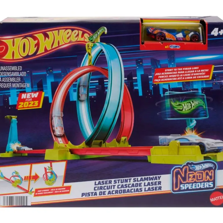 Hot Wheels Neon Speeders Pista Acrobacias