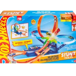 Hot Wheels Pista Acrobática Choque en el Aire