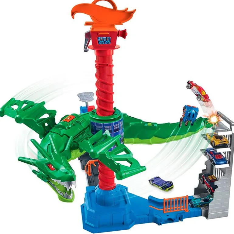 Hot Wheels Pista Ataque del Dragón Robótico