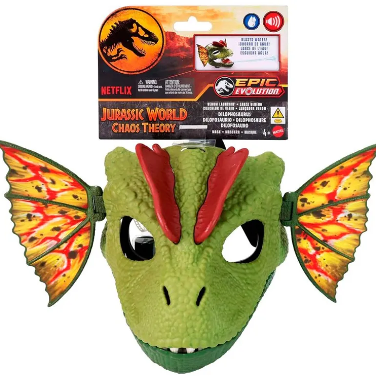 Jurassic World Máscara Dilofosaurio Venenoso