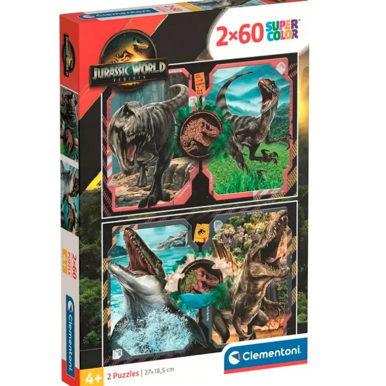 Jurassic World Puzzle 2x60 Piezas