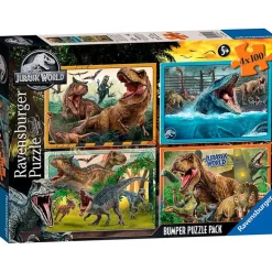Jurassic World Puzzles 4x100 Piezas