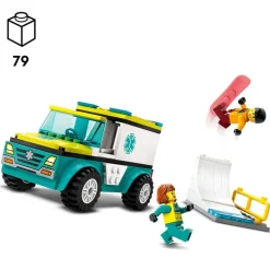 Lego City Ambulancia de Emergencias y Chico Snow