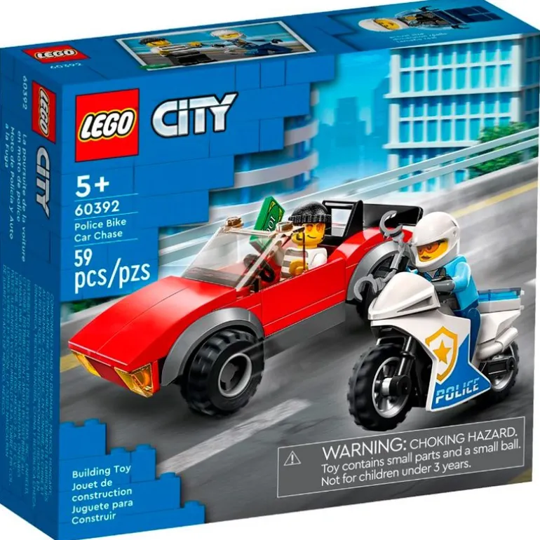 Lego City Moto de Policía y Coche a la Fuga