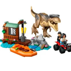 Lego Jurassic World Huida por el Río y T. rex a la Caza