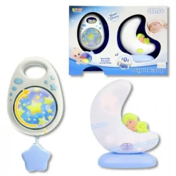 Lámpara Luna con Mando Azul