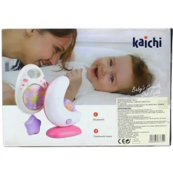 Lámpara Luna con Mando Rosa