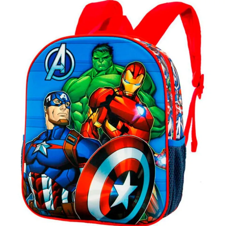 Los Vengadores Mochila Escolar 3D