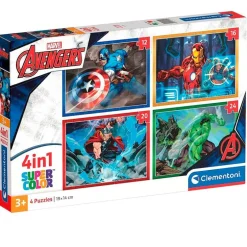 Los Vengadores Puzzle Evolutivo 4 en 1