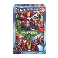 Los Vengadores Puzzle 2x48 Piezas