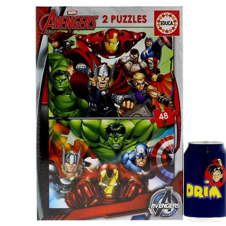 Los Vengadores Puzzle 2x48 Piezas