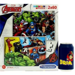 Los Vengadores Puzzle 2x60 Piezas