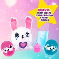 Mamá Conejo y Sus Mini Bebés Sorpresa