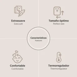 Manta para bebé Borreguito Rosa