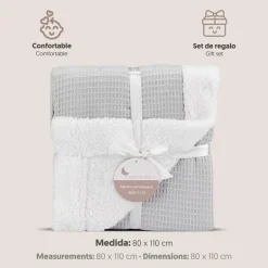 Manta para bebé Borreguito Gris