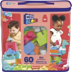 Mega Bloks First Builders ECO Bolsa 60 Rosa