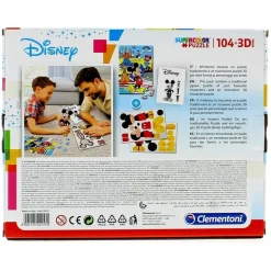 Mickey Mouse Puzzle 104 Piezas con modelo 3D