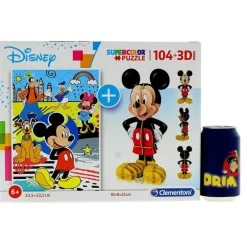 Mickey Mouse Puzzle 104 Piezas con modelo 3D