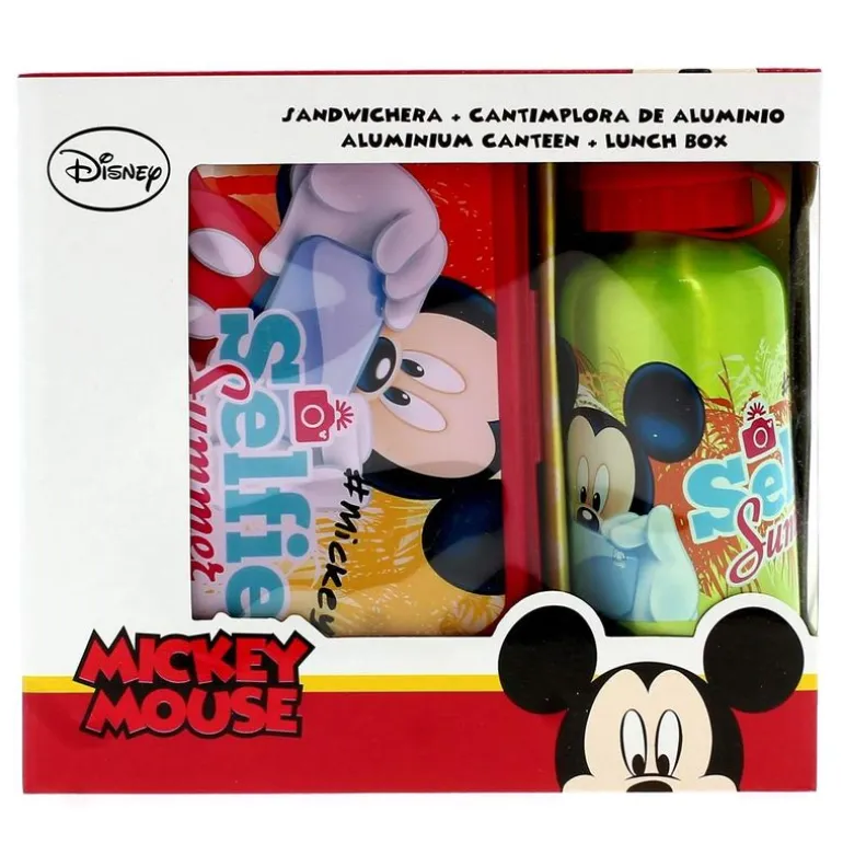Mickey Mouse Sandwich con Cantimplora