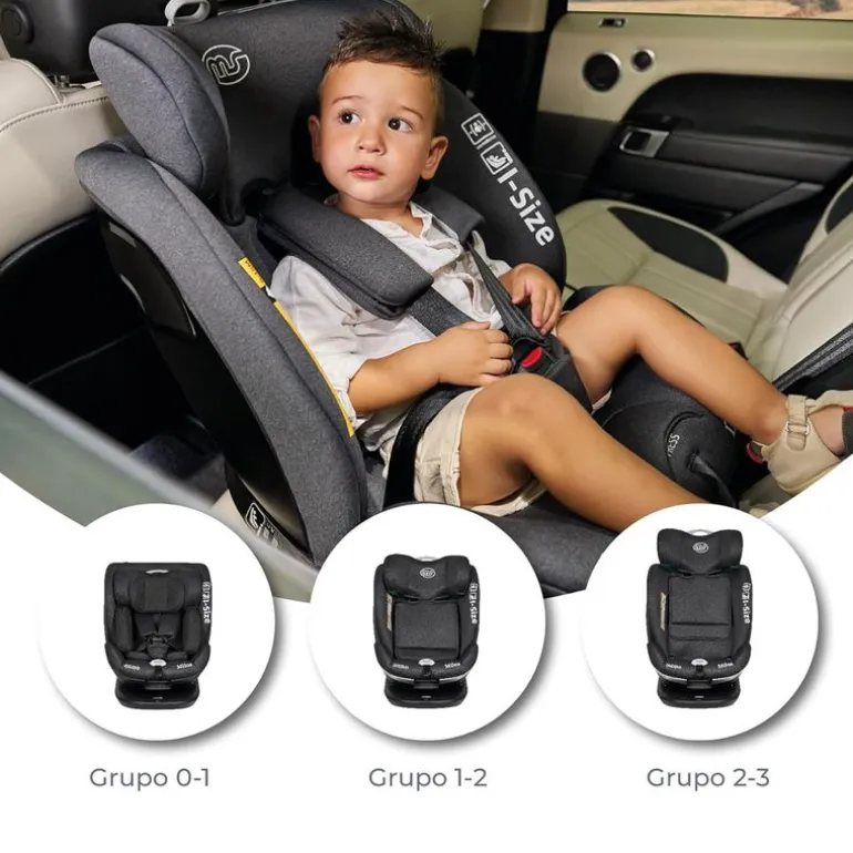 Milos 40-150 cm top tether Negro/Gris