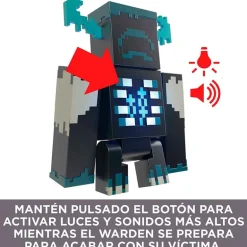 Minecraft Criatura Warden Figura Luces Sonidos