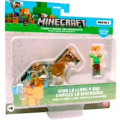 Minecraft Figura + Animal con Movimiento Surtido