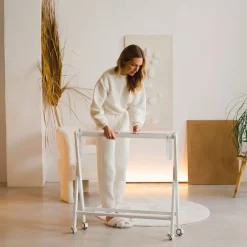 Minicuna plegable completa Estrellas Azul