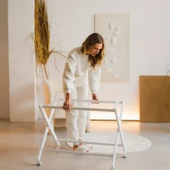 Minicuna plegable Estrellas gris