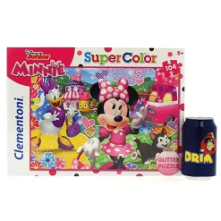 Minnie Mouse Puzzle con Purpurina de 104 Piezas