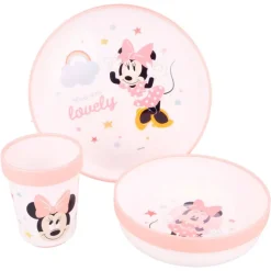 Minnie Mouse Vajilla 3 Piezas Antideslizante