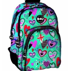 Mochila Escolar B4U Corazones