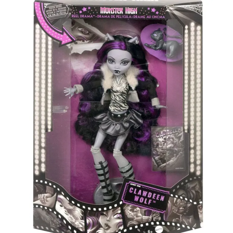 Monster High Reel Drama Muñeca Clawdeen