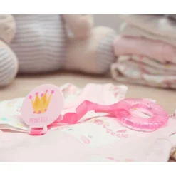 Mordedor refrigerante con cadena Rosa